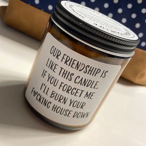 Natural soy wax candle